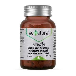 VeNatura Actazin Kuru Kivi Ektresi 30 Çiğneme Tableti