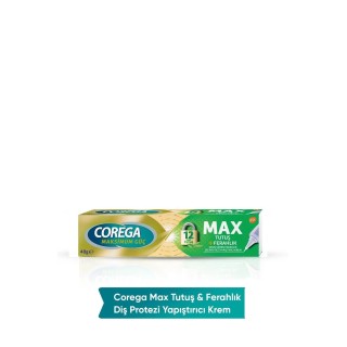 Corega Maksimum Güç Max Tutuş + Ferah Diş Protezi Yapıştırıcı Krem 40 gr Corega Maksimum Güç Max Tutuş + Ferah Diş Protezi Yapıştırıcı Krem 40 gr