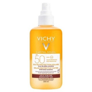 Vichy Capital Soleil Solar Protective Water SPF 50 Bronzlaştırıcı Güneş Koruyucu Sprey 200 Ml