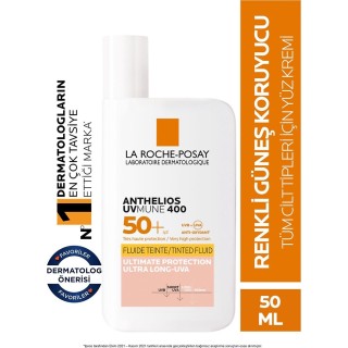 La Roche Posay Anthelios UVmune Fluid Güneş Kremi Tinted SPF50+ 50 ml La Roche Posay Anthelios UVmune Fluid Güneş Kremi Tinted SPF50+ 50 ml