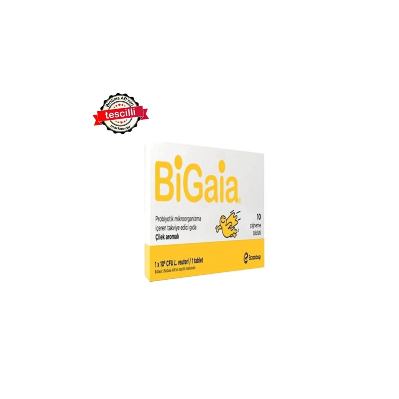 Bigaia Probiyotik Çilek Aromalı Çiğneme 10 Tablet Bigaia Probiyotik Çilek Aromalı Çiğneme 10 Tablet