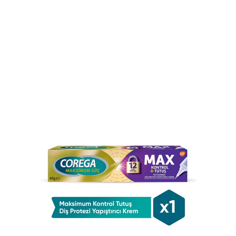 Corega Maksimum Kontrol 40 gr Diş Protezi Yapıştırıcı Krem Corega Maksimum Kontrol 40 gr Diş Protezi Yapıştırıcı Krem