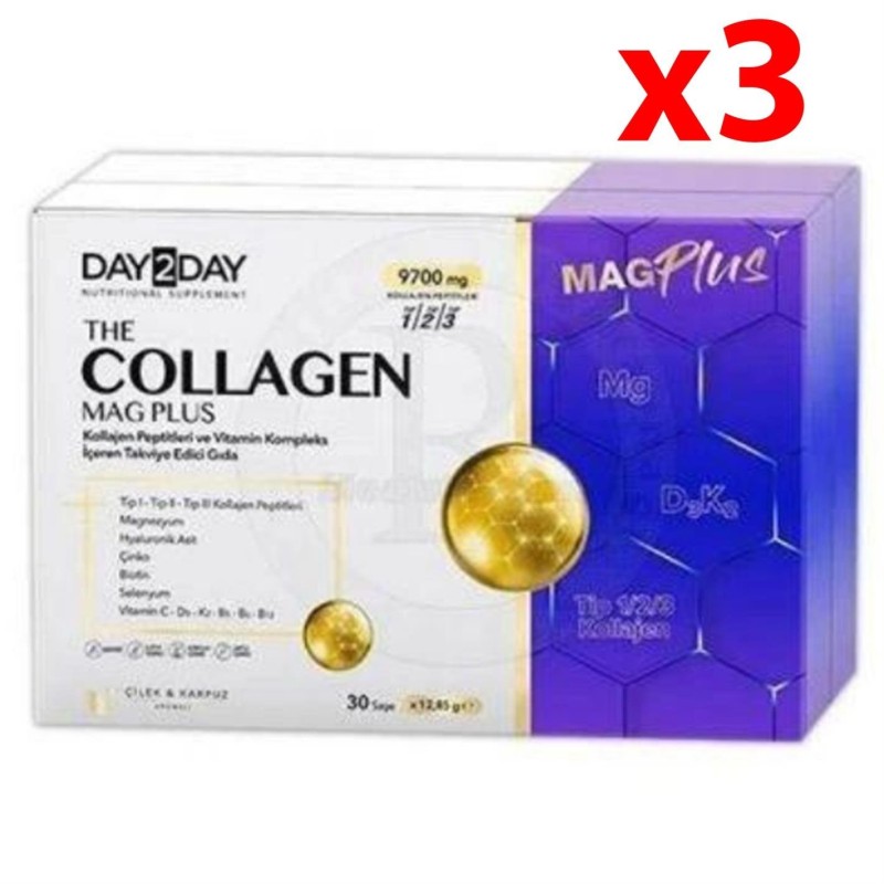 Day2Day The Collagen Mag Plus 30 Saşe 3 Adet