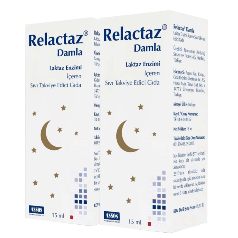 Relactaz 15 ml Damla 2 Adet