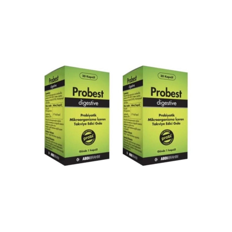 Probest Digestive Probiyotik 20 Kapsül 2 li Paket 