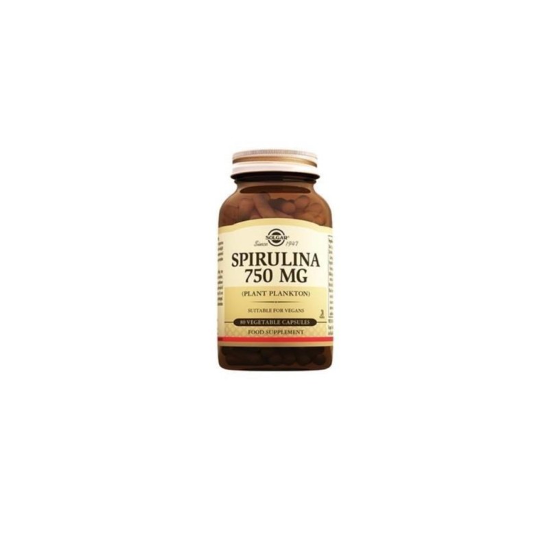 Solgar Spirulina 750 mg 80 Kapsül