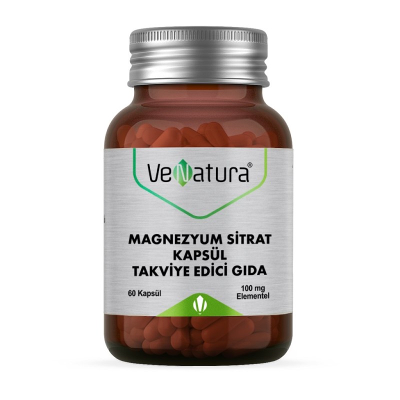 Venatura Magnezyum Sitrat 60 Kapsül Venatura Magnezyum Sitrat 60 Kapsül