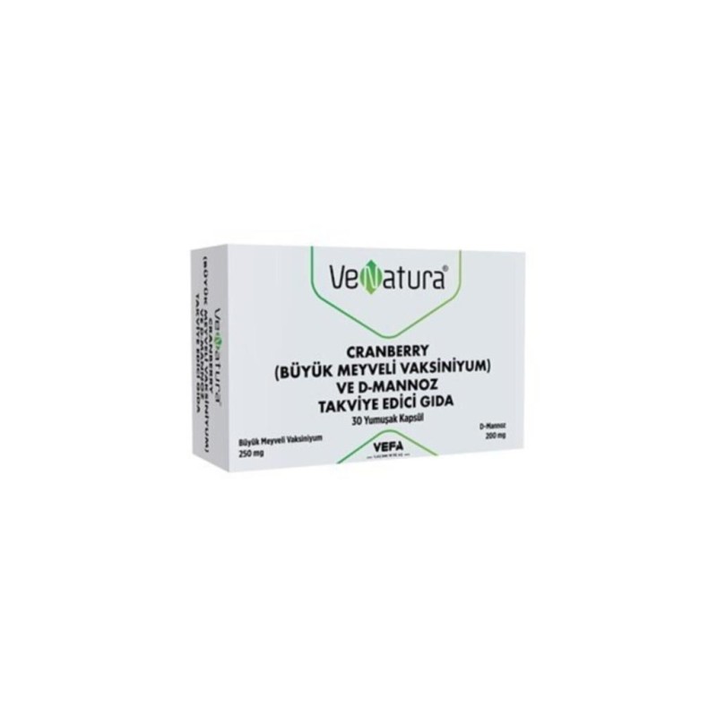Venatura Cranberry ve D-Mannoz 30 Kapsül