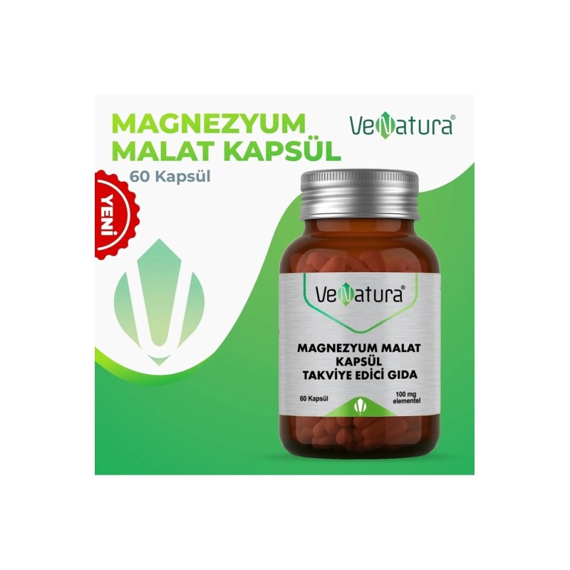 Venatura Magnezyum Malat 60 Kapsül Venatura Magnezyum Malat 60 Kapsül
