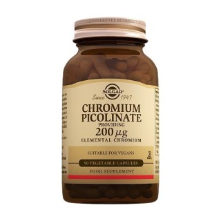 Solgar Chromium Picolinate 200 mcg 90 Kapsül Solgar Chromium Picolinate 200 mcg 90 Kapsül