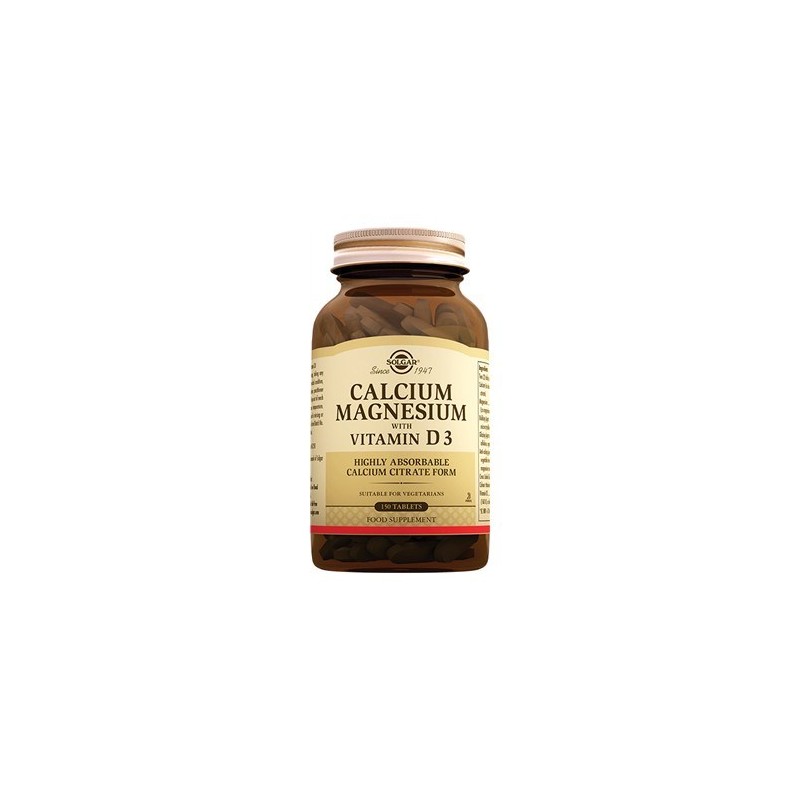 Solgar Calcium Magnesium With Vitamin D3 150 Tablet