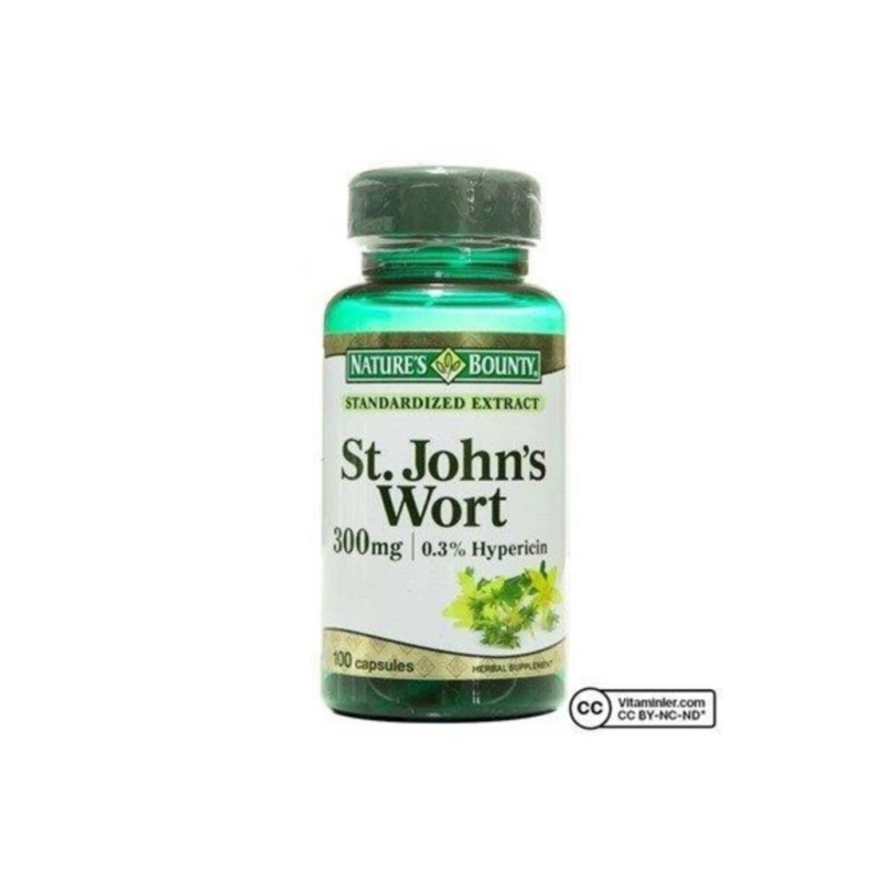 Nature's Bounty St. John's Wort 300 mg 100 Kapsül