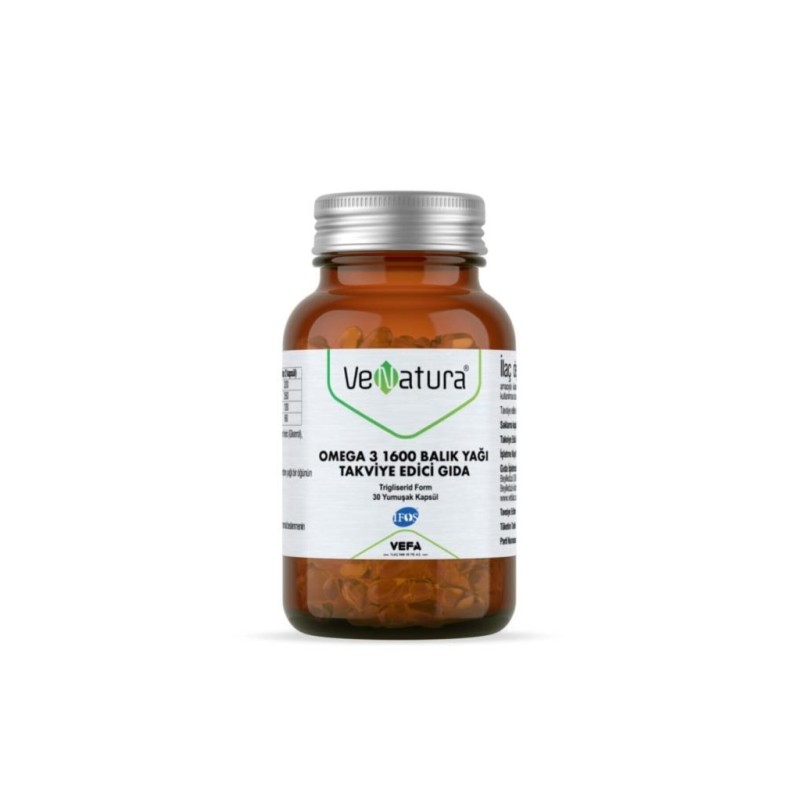 Venatura Omega 3 1600 Balık Yağı 30 Kapsül