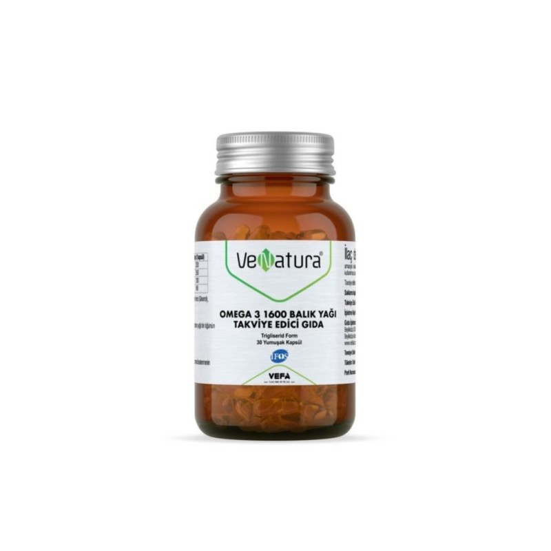 Venatura Omega 3 1600 Balık Yağı 30 Kapsül
