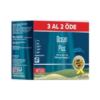 Ocean Plus 3 Al 2 Öde 1200 Mg Balık Yağı 90 Kapsül - Limon Aromalı