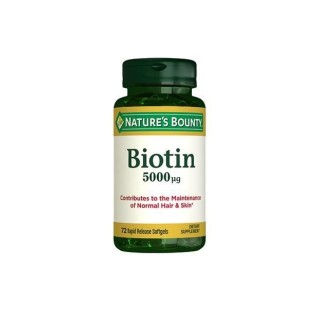 Nature's Bounty Biotin 5000 mg 72 Kapsül Nature's Bounty Biotin 5000 mg 72 Kapsül