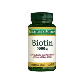Nature's Bounty Biotin 5000 mg 72 Kapsül Nature's Bounty Biotin 5000 mg 72 Kapsül