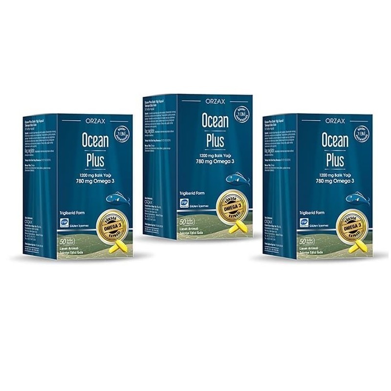Ocean Plus Balık Yağı 1200 mg 50 Kapsül 3 Adet