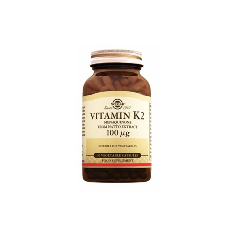 Solgar Vitamin K2 MK-7 From Natto Extract 100 mcg 50 Kapsül