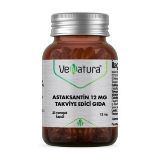 Venatura Astaksantin 12 Mg 30 Kapsül Venatura Astaksantin 12 Mg 30 Kapsül