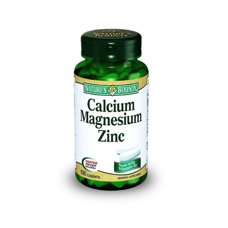 Nature's Bounty Calcium Magnesium Zinc 100 Tablet