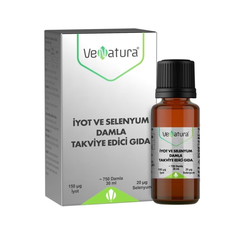 Venatura İyot ve Selenyum Damla 30 ml Venatura İyot ve Selenyum Damla 30 ml