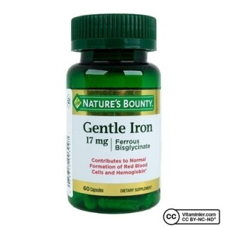 Nature's Bounty Gentle Iron 17 mg 60 Kapsül