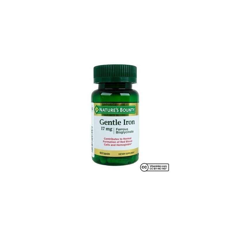 Nature's Bounty Gentle Iron 17 mg 60 Kapsül Nature's Bounty Gentle Iron 17 mg 60 Kapsül