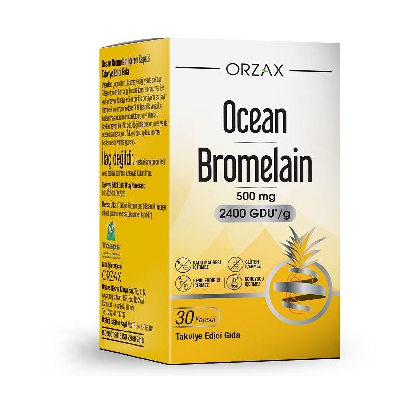 Ocean Bromelain 30 Kapsül