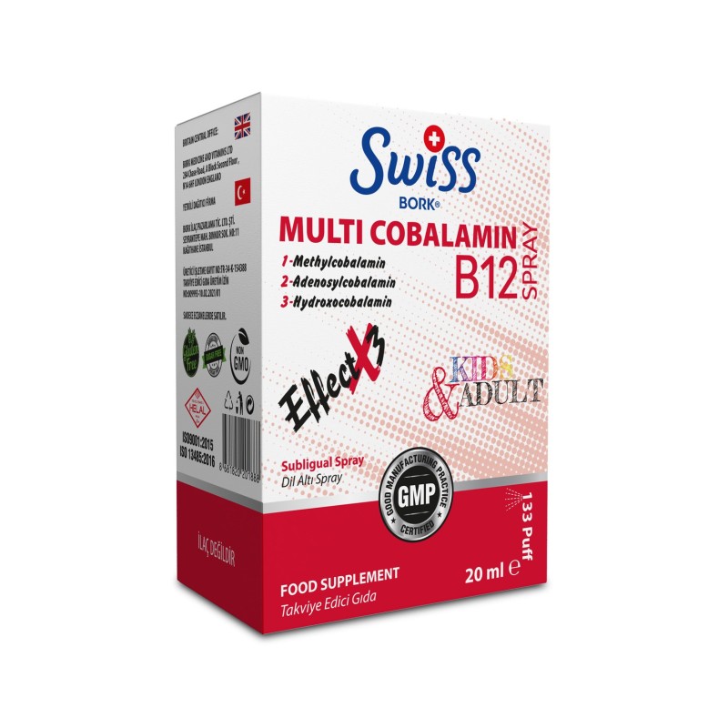 Swiss Bork Multi Cobalamin B12 Sprey 20 ml