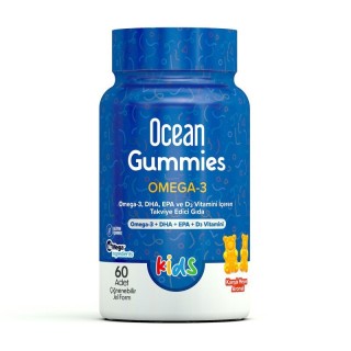 Ocean Kids Gummies Omega 3 60 Çiğnenebilir Jel Form
