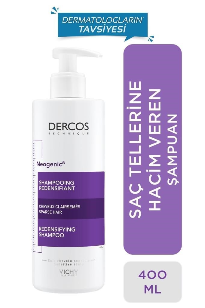 Vichy Dercos Neogenic Yoğunlaştırıcı 400 ml Hacim Sağlayan Şampuan