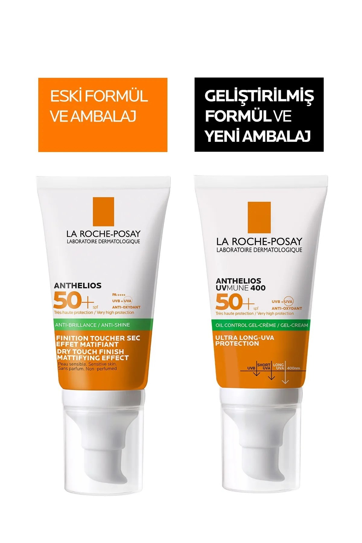La Roche-Posay Anthelios UVmune Oil Control Renksiz 50+ Faktör Jel Güneş Kremi 50 ml
