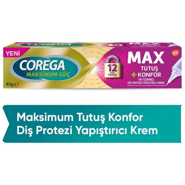 Corega Diş Protez Yapıştırıcı Krem Yastık Konforu 40 gr
