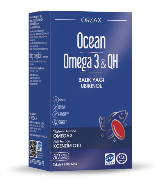 Ocean Omega 3 QH 30 Kapsül Balık Yağı