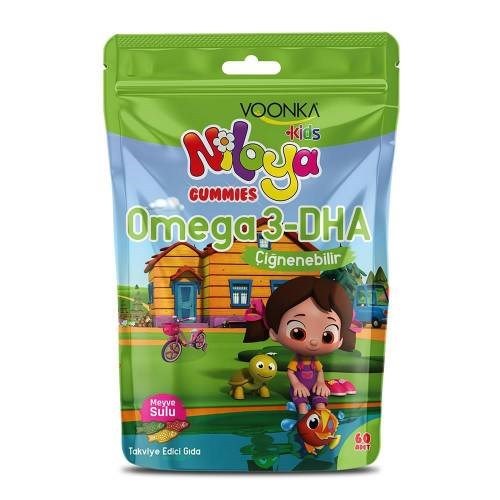 Voonka Niloya Omega 3-DHA 60 Çiğneme Tableti