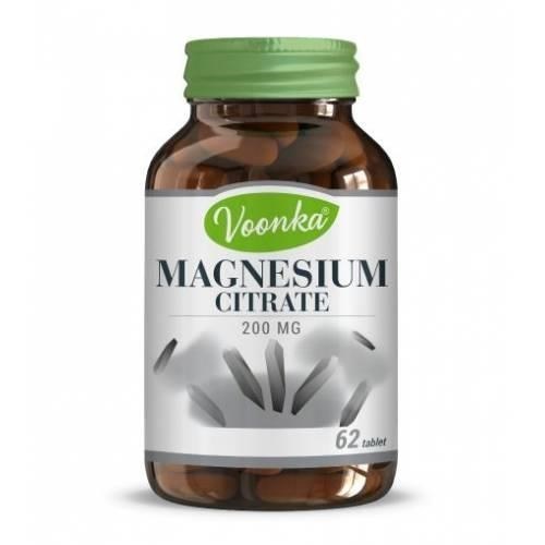Voonka Magnesium Citrate 200 mg 62 Tablet