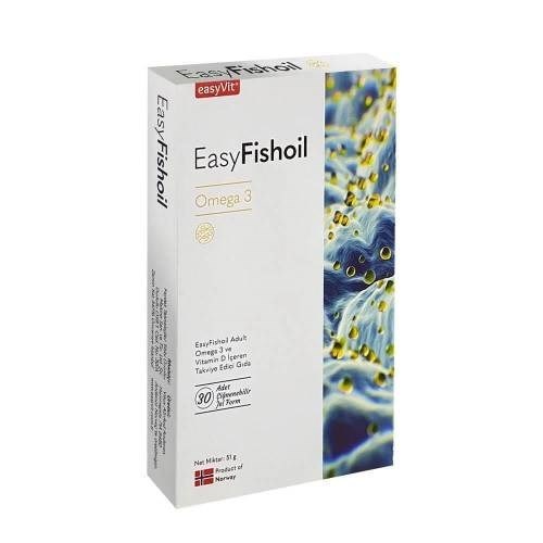 EasyFishoil Omega 3 Yetişkin 30 Çiğnenebilir Jel Form