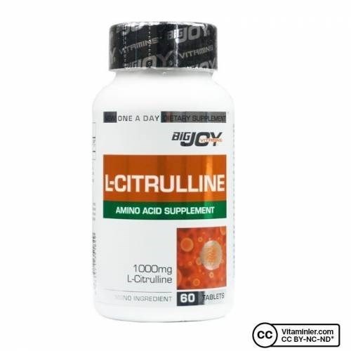 BigJoy Vitamins L-Citrulline 1000Mg 60 Tablet