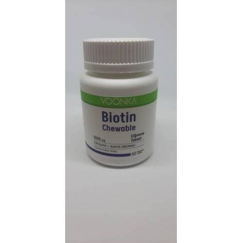 Voonka Biotin Chewable 62 Çiğneme Tableti