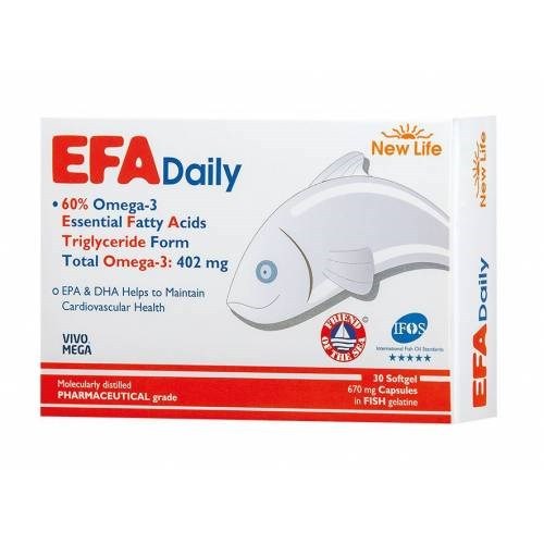 New Life Efa Daily 30 Kapsül Balık Yağı