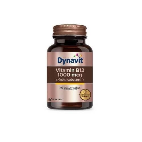 Dynavit Vitamin B12 1000 mcg 100 Dilaltı Tableti