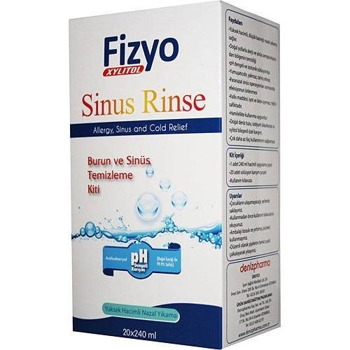 Fizyo Sinüs Rinse Yetişkin Burun ve Sinüs Temizleme Kiti