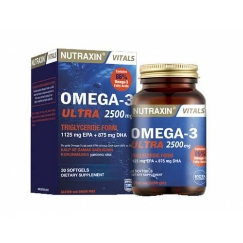 Nutraxin Ultra Omega 3 Balık Yağı 2500 Mg 30 Softgel