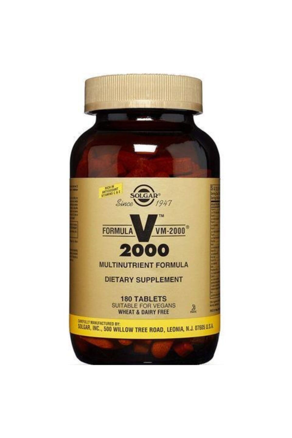 Solgar Vm 2000 180 Tablet Multivitamin