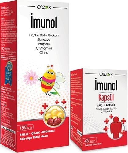 İmunol Şurup 150 ml + İmunol 40 Kapsül