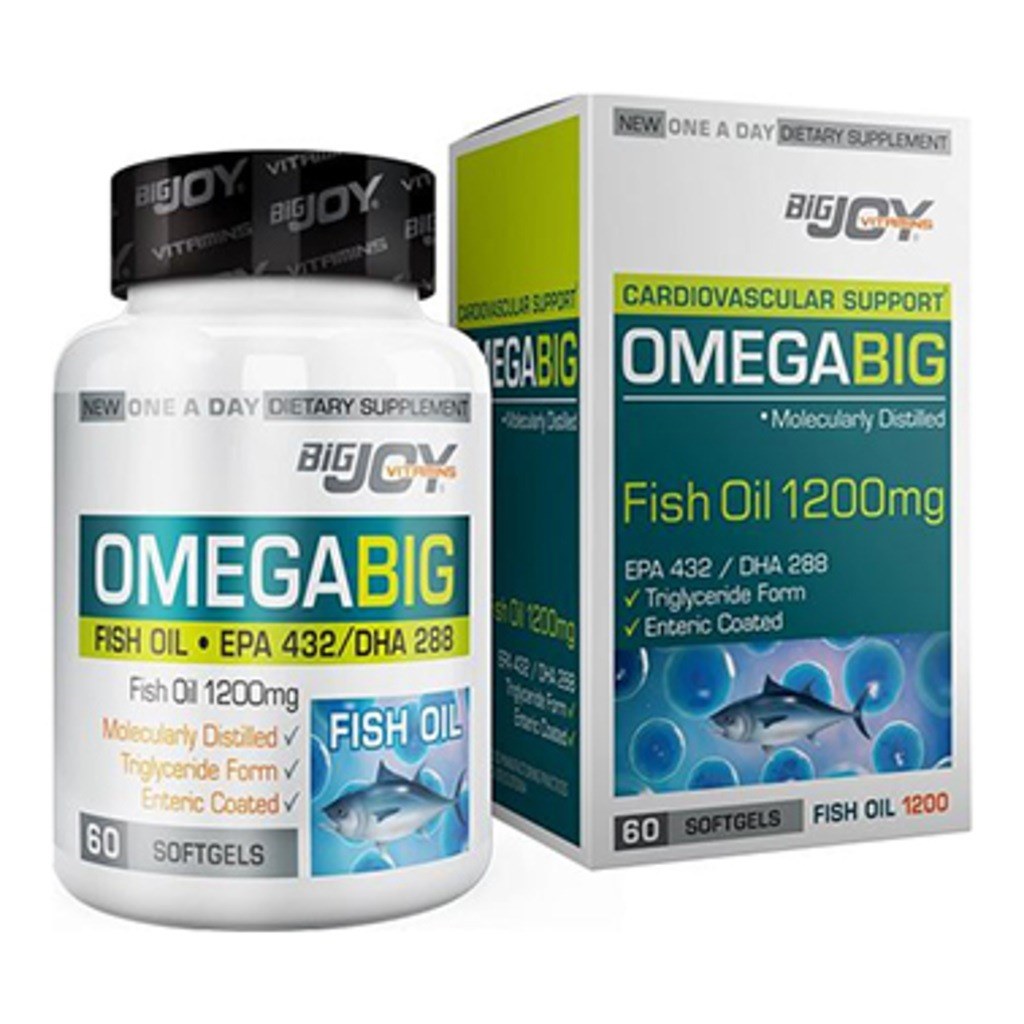 BigJoy Vitamins Omegabig 60 Yumuşak Kapsül (SKT: 10/2023)