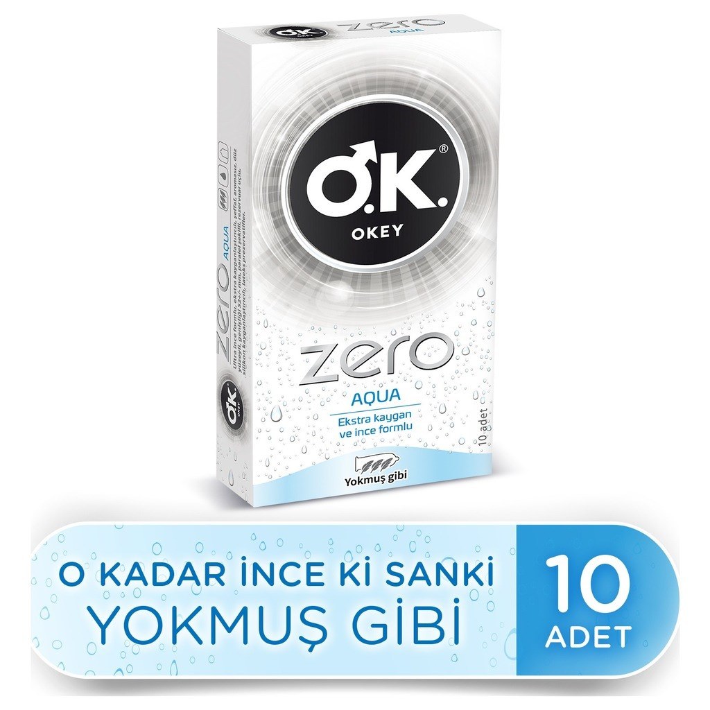 Okey Zero Aqua 10'lu Prezervatif