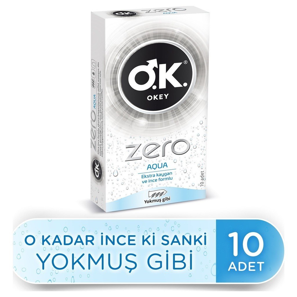 Okey Zero Aqua 10'lu Prezervatif