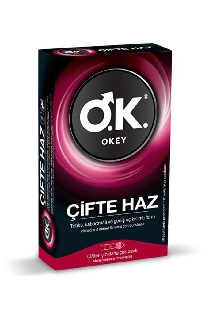 Okey Prezervatif Çifte Haz 10'lu